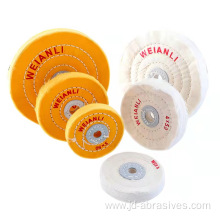 spiral sewn design cotton buffing wheel for polishing